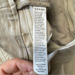 Spanx  Pants Womens 1X Beige Tan Twill High‎ Rise Wide Leg Crop Pull On Ladies Photo 6