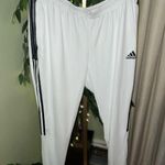 Adidas  Full Length Tapered Leg White and Black NWT Track Pants 2X Photo 0