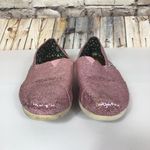 Toms  Sparkly Glitter Pink Slip On Shoes Size 7.5 Photo 1