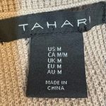 Tahari  Scallop Collar Cardigan With Gold Buttons Photo 3