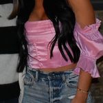 Lovers + Friends Pink bustier top Photo 3