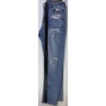 American Eagle Lot of 2 America Eagle Women's Jeans Sz 2 Black Skinny & Ripped Blue Mom Denimn Photo 9