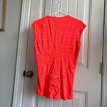 Athleta  Orange Quarter Zip Sleeveless Tee Photo 4