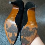 Judy and Charles Velvet Black Heels Photo 4