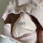 Alo Yoga Alo Togetherness Sports Bra Size XS Light Pink Ribbed Photo 2