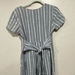 Polagram Grey Striped Jumpsuit- Medium Photo 6
