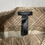 YA Los Angeles Liverpool Los Angeles Womens Size 4 Stretch Skinny Trouser Plaid Beige Photo 3