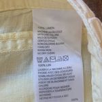 Tommy Bahama  Shorts Size 6 Light Yellow Cargo 100% Linen Casual Summer P… Photo 2