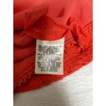 Anthropologie Moulinette Soeurs Glitzen Lace Peplum Tank Size 8 Orange Red Motif Photo 11