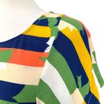 Maeve  Anthropologie Milla Striped Multicolor Short Sleeve Blouse Size Small Photo 3