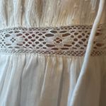 Lulus  White Sleeveless Tiered Dress Boho Sexy Prairie Cottagecore Large FLAWS Photo 7