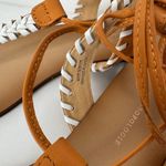 Anthropologie  Tie Up Thong Sandals in Cedar/EU‎ Size 38 US 7 Photo 7