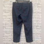 Talbots Women’s blue purple paisley print Hampshire straight leg ankle pants 8P Photo 1