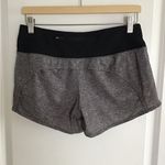 Lululemon  Run Speed Up Shorts Women's 6 Gray Black Running Workout Gym Yoga Photo 1