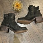 Rebels Combat Military Style Boot Moto Womens Black Size 9.5 Photo 3
