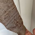 Free People Brown Ikat Tapestry Asymmetrical Zip Short Jacket size 4 Moto READ Photo 13