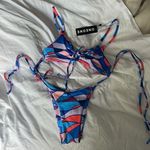 ONEONE Swimwear One One Swim Colorful Tie Front Bikini Set Photo 0