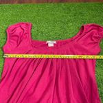 Pink short sleeve top with puffy sleeves y2k retro pink core Size 8 Photo 4