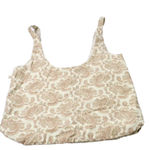 Paisley Canvas Bag‎ Purse Boho Tote Western Retro Cream 19.5x13" Shopping Photo 0