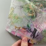 Fleo Low Rise Multicolor Abstract Mermaid Print Activewear Shorts Sz S Green Photo 4