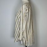 MICHAEL Michael Kors Logo Gold Chain Blouse Cuff With Tie Women’s Size Medium Photo 3