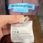 Reformation Coat Hudson Faux Fur Chocolate XS GUC Photo 6