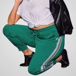 Torrid NWT  LoveSick Classic Fit High Rise Lurex Stripe Joggers Green Size 3X Photo 1