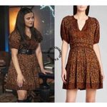 Ulla Johnson  Mariana animal print dress fall 400$ boho designer formal revolve Photo 7