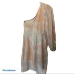 Tie dye One shoulder Dress Pink Peach M Size M Photo 2