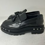 Free People  Shoes Black Slip-On Velvet size 7 Photo 3