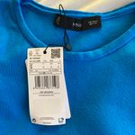 Mango Knitted cropped top -Blue Photo 3