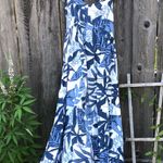 Goa Beachwear Blue Print Maxi Dress S Photo 0