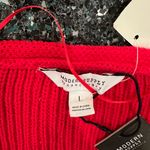 Modern Supply Sanctuary Red Cotton Knit Top Short Sleeve Sweetheart Neck L NWT Size L Photo 2