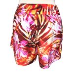 Cache Multi Color Short Skort Wrap Skirt Self Belt Tropical Palm Stretch $88 NWT Pink Size 0 Photo 1