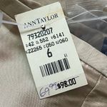 Ann Taylor  • NWT 100% Silk Tan/Gold Dress Pants Photo 5