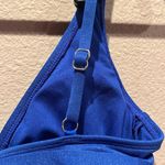 Xhilaration New Blue Sparkly Bikini Top Size Medium Rave Top NWT Photo 5