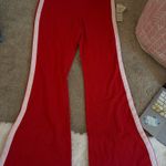 No Boundaries  pink and red flare leggings Photo 0