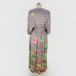 World Market Kaftan Dress Size S/M Colorful Floral V Photo 8