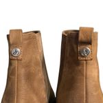 Sam Edelman Wedge Boots Womens Size 8.5 Tan Leather Chelsea Pointed Toe Booties Photo 9