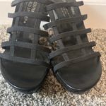 Donald Pliner Donald J Pliner Couture Black Wedge Heels Size 8 Photo 5