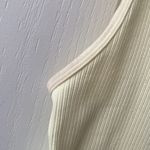 A New Day Pale Yellow Ribbed Stretchy Tank Photo 3