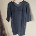 Mikoh  charcoal grey mesh net bathing cover up dress Photo 1