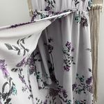 ZARA purple floral print dress Photo 5