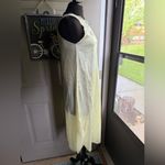 Vintage Eve Stillman yellow floral lace sleeveless nightgown, size small petite Photo 4