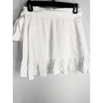 Aerie  Self Tie Wrap‎ Ruffle Hem Skirt White SMALL NWT Photo 1