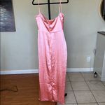 House Of CB  'Costanza'‎ Bright Peach Maxi Dress NWOT Size L Photo 4