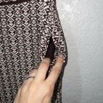 The Limited  Cream & Purple Geometric A-Line Dress Size 2 Tall Photo 2