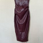 House Of CB House of‎ CB 'Raven' Mulberry Vegan Leather Corset Dress NWT size XS Photo 11