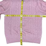 Free People New Villa Cable Pullover Sweater in Pink Bubble Bath Size XL Barbie Photo 14