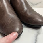 Ecco  Womens Brown Distressed Ankle Zip Comfort Booties Sz 37 Sz 6 Side Zip Boots Photo 3